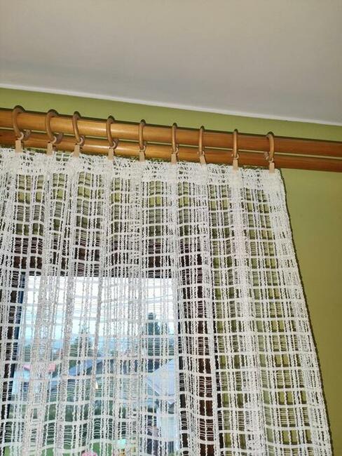 Firanka Kremowa (kość słoniowa)180 x 280-stan bardzo dobry !