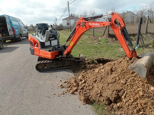 USŁUGI Minikoparka koparka 5ton wykopy wiertnica chwytak FUL