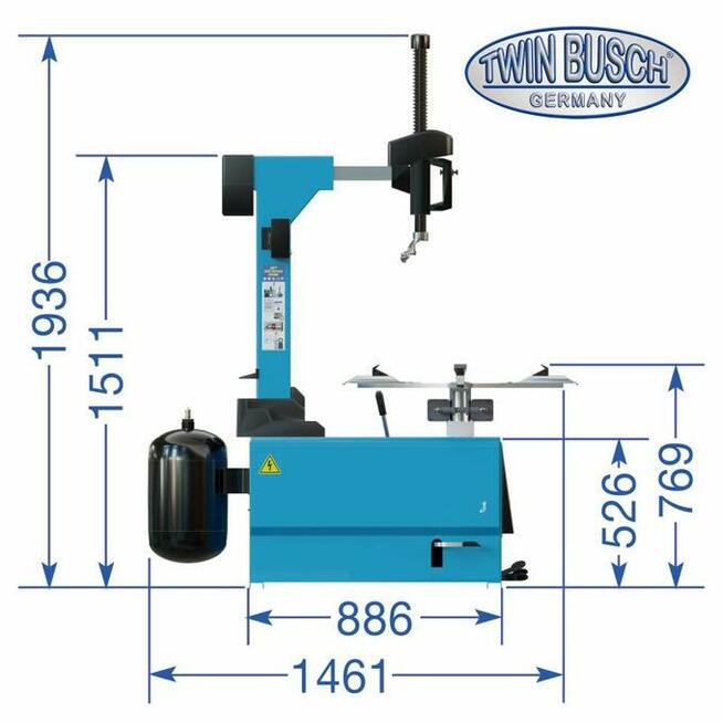MONTAŻOWNICA DO OPON TW X-31 Twin Busch Germany