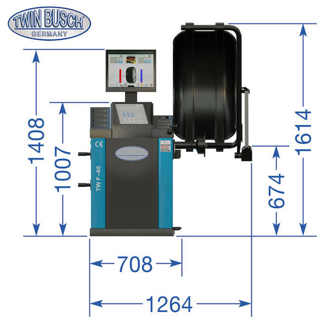 Wyważarka do kół TW F-95 automatyczna