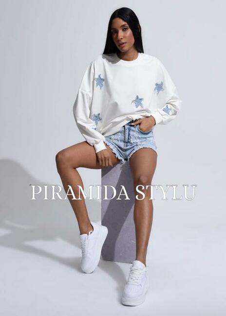 Bluza oversize naszywane gwiazdki The Fancy PROMOCJA!!!