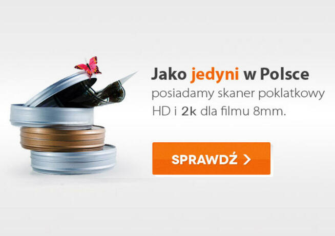 TRANSFER FILMU 8mm, 9.5mm, 16mm, skan poklatkowy SD/ HD/ 2K