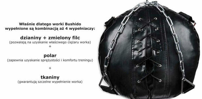 80 cm / 15 kg - Profesjonalny worek bokserski dla dzieci i m