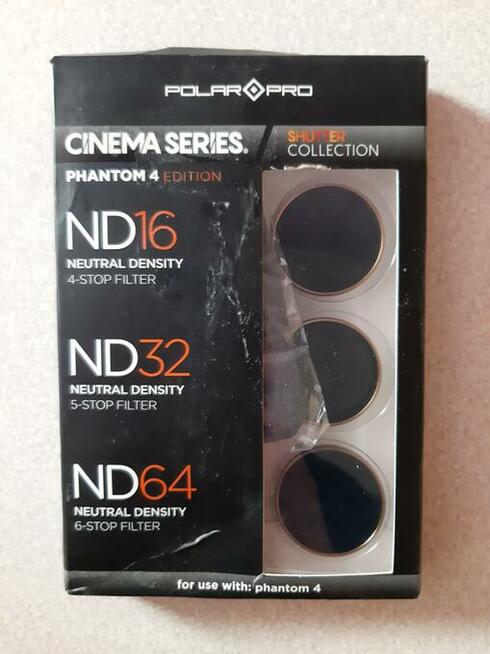 Zestaw 3 filtrów ND 16/32/64 do DJI Phantom 4 Polar Pro