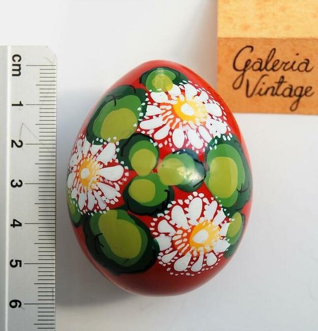 Drewniana pisanka rosyjska, Rosja, kwiaty, rękodzieło