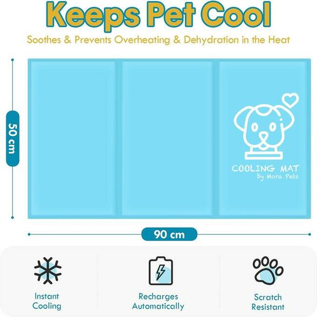 Chłodząca mata dla psa Mora Pets 50x90 cm