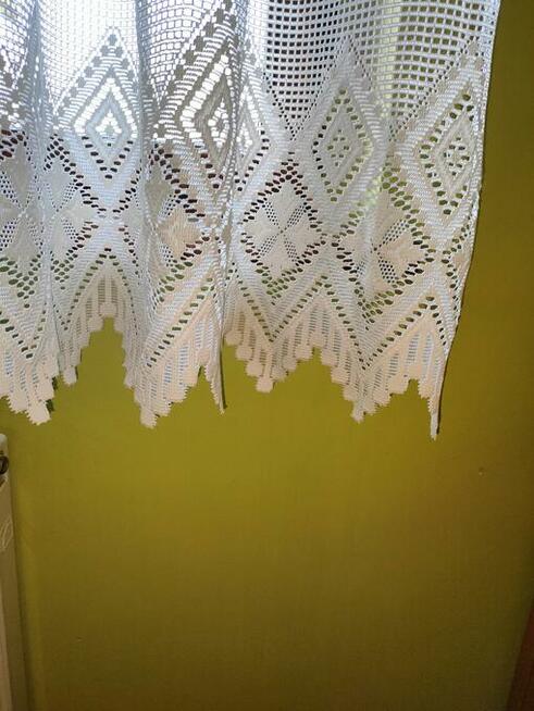 Firanka biała krótka marszczona 160 X 300 stan BDB-NOWA CENA