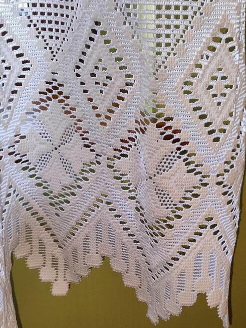 Firanka biała krótka marszczona 160 X 300 stan BDB-NOWA CENA