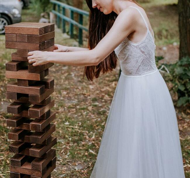 Jenga XXL dart wypożyczenie wesele atrakcje plener impreza