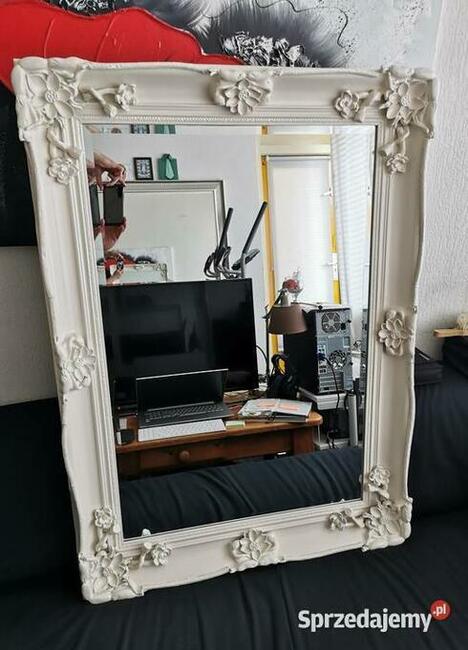 Stylowe lustro drewniana rama 78x108 Retro Vintage Glamour