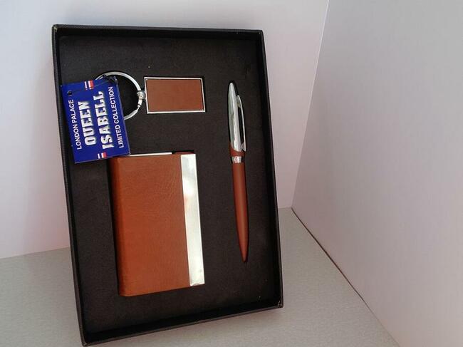 Upominek - wizytownik + długopis + brelok