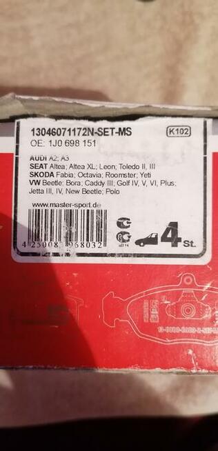 Nowe klocki hamulcowe