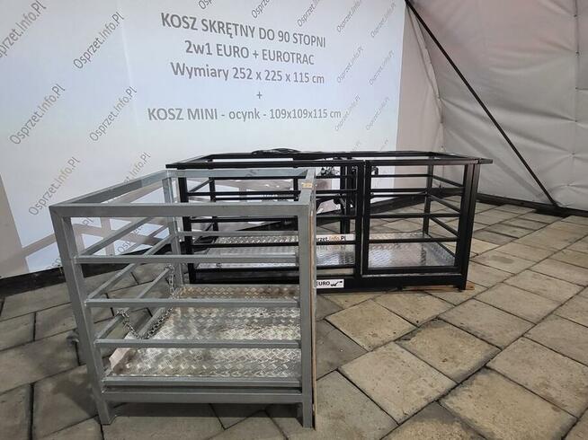 Kosz narzędziowy MINI z mocowaniem Euroramka + widły - ocynk