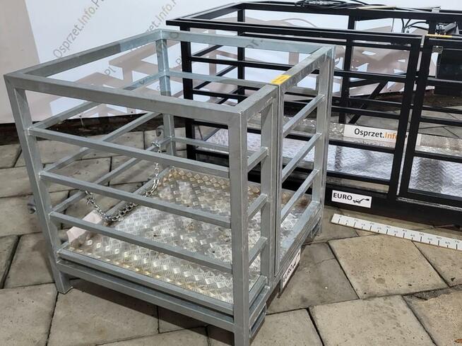 Kosz narzędziowy MINI z mocowaniem Euroramka + widły - ocynk