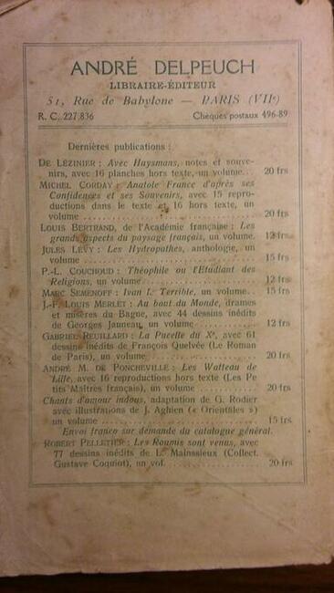 Zabytkowa książka - A. René Brouillhet - Belzébuth crucifié