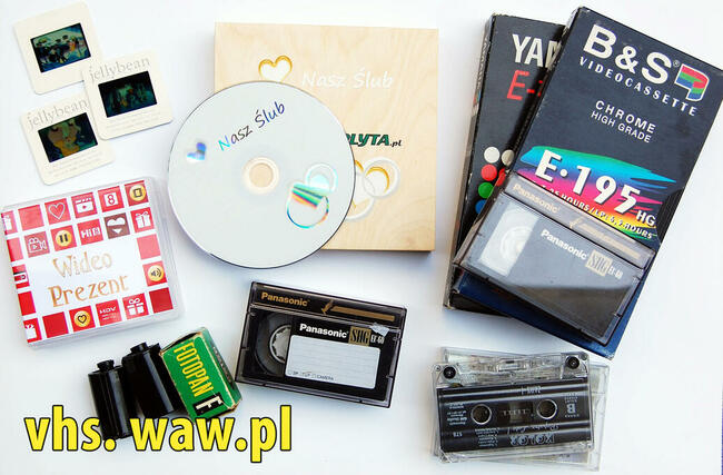 Przegrywanie kaset wideo, VHS mini DV i inne - cała Polska