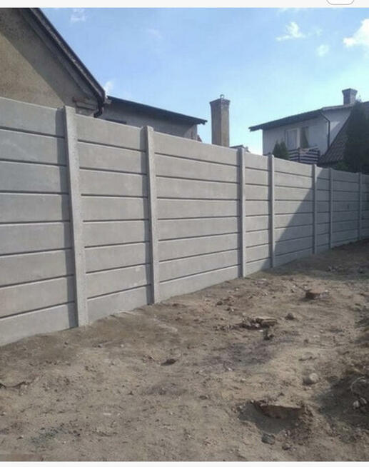 Ogrodzenie betonowe płyty betonowe płyty ogrodzeniowe płot
