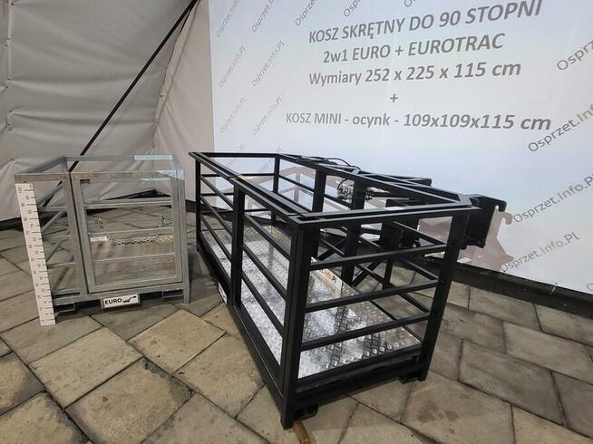 Kosz narzędziowy MINI z mocowaniem Euroramka + widły - ocynk