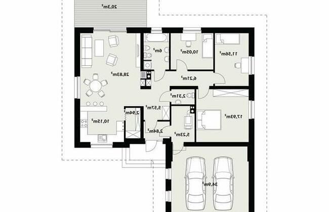 projekt domu Abra 2 lustrzane odbicie Nowy Oryginalny