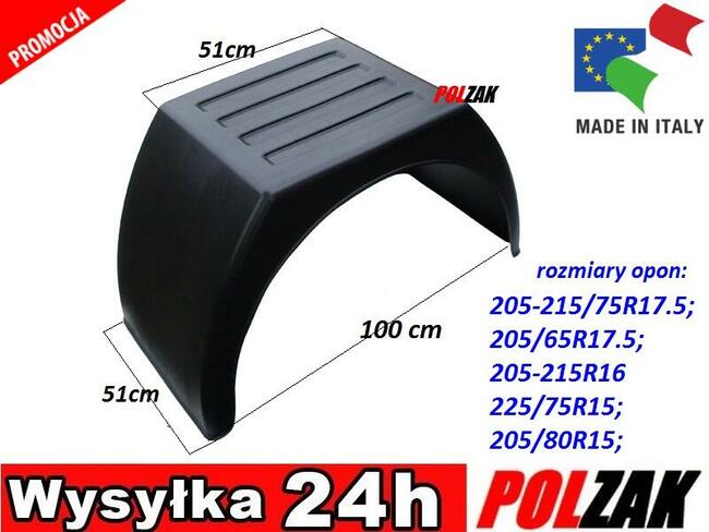 Błotnik tył 17,5 Cali nadkole DAF MAN Daily Eurocargo Scania