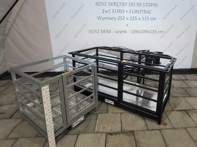 Kosz narzędziowy MINI z mocowaniem Euroramka + widły - ocynk