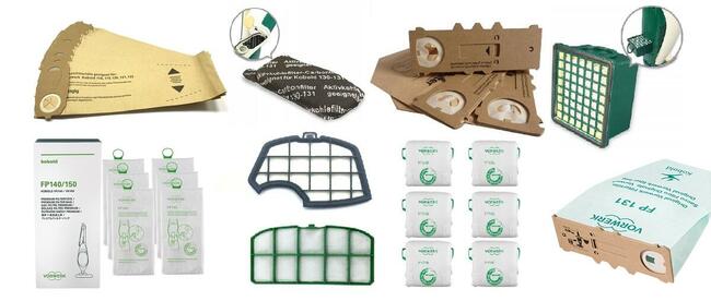 Vorwerk Kobold/Folletto & Tiger worki i filtry