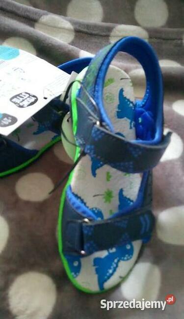 Sandałki chłopięce skórzana wkładka