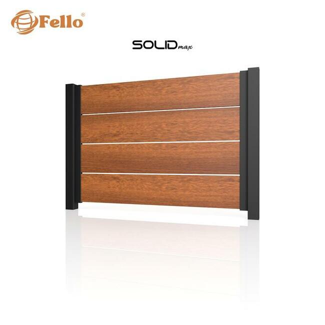 Ogrodzenie płot przęsło aluminium imitacja drewna na wymiar