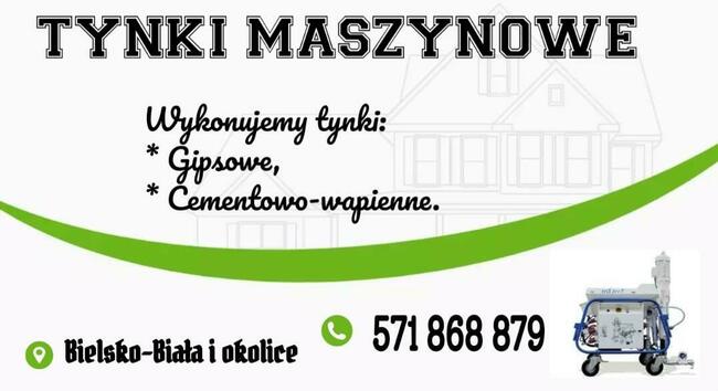 Tynki maszynowe Gipsowe Cementowo Wapienne