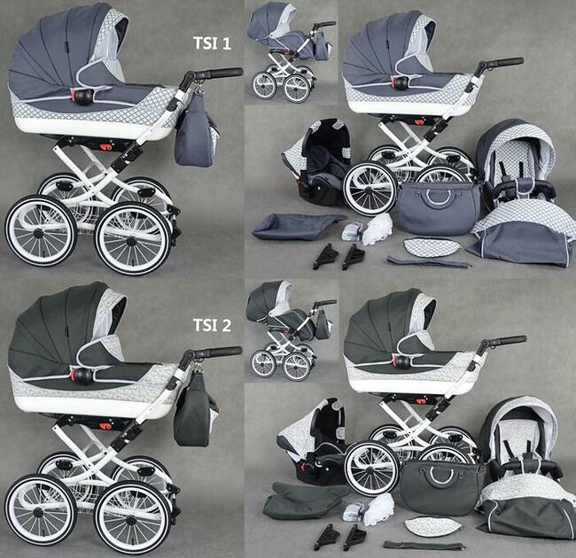 Nowy Wózek Dziecięcy 3w1 Retro Wózki Dziecięce Viko