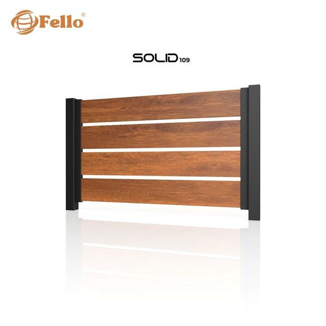 Ogrodzenie płot przęsło aluminium imitacja drewna na wymiar