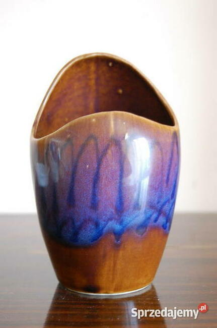 Okazja. Stary mały wazon Bolesławiec. Ceramika Bolesławiec.