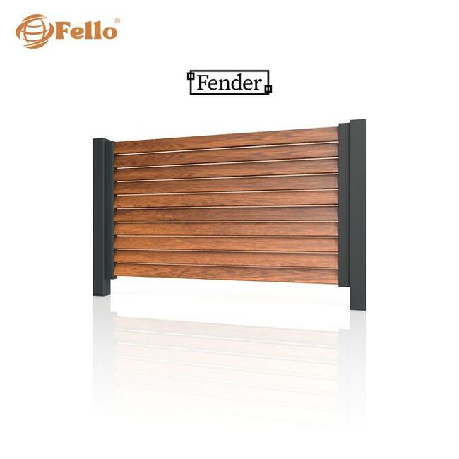 Ogrodzenie płot przęsło aluminium imitacja drewna na wymiar