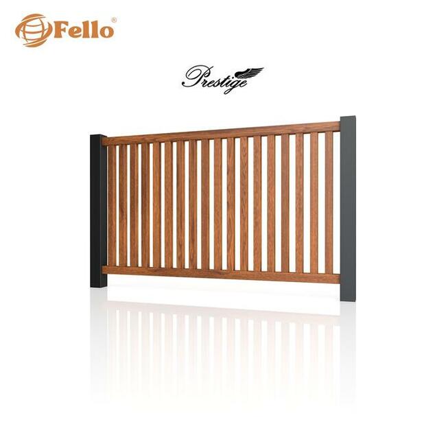 Ogrodzenie płot przęsło aluminium imitacja drewna na wymiar