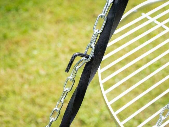 TRÓJNÓG GRILL NAD OGNISKO GRILL OGRODOWY SOLIDNY