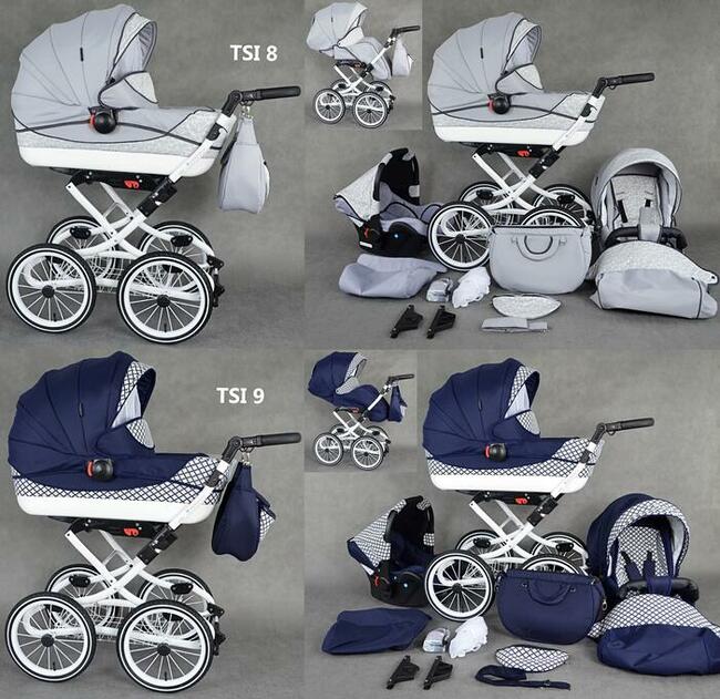 Nowy Wózek Dziecięcy 3w1 Retro Wózki Dziecięce Viko