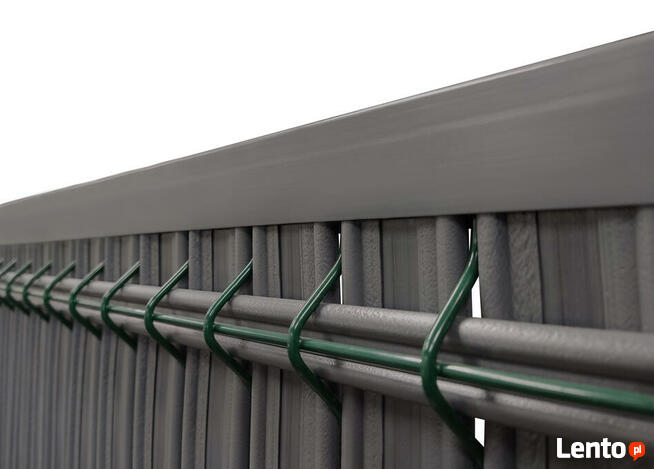 Osłona do paneli ogrodzeniowych szerokie153 x250 jasny brąz