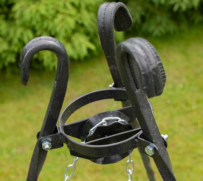 TRÓJNÓG GRILL NAD OGNISKO GRILL OGRODOWY SOLIDNY