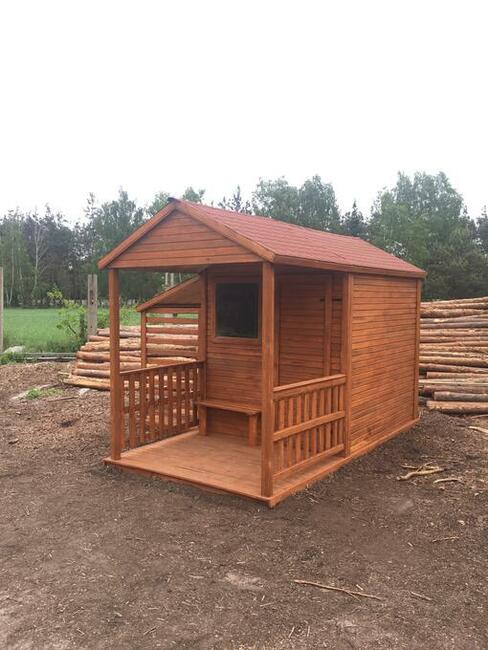 Domek drewniany, letniskowy, narzędziowy, drewutnia, magazynek