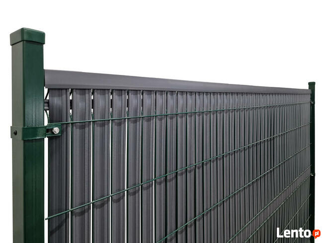 Osłona do paneli ogrodzeniowych szerokie173 x250 jasny brąz