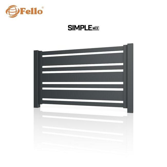 Ogrodzenie płot przęsło aluminium RAL na wymiar panel