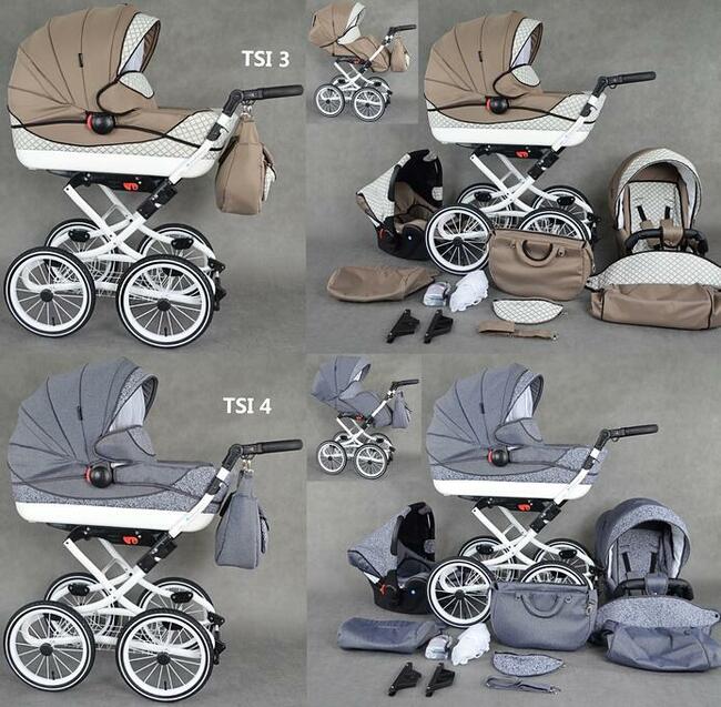 Nowy Wózek Dziecięcy 3w1 Retro Wózki Dziecięce Viko