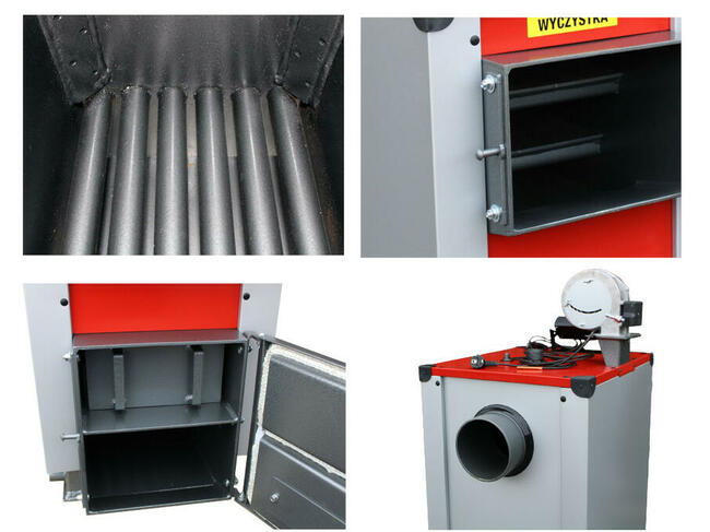 Piec / kocioł CO zasypowy na miał drewno węgiel 15KW 120m2