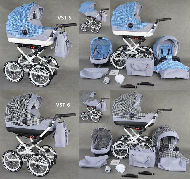 Nowy Wózek Dziecięcy 3w1 Retro Wózki Dziecięce Viko