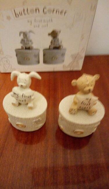 Szkatułki na pierwszy ząbek i pukiel włosów / Prezent na chr