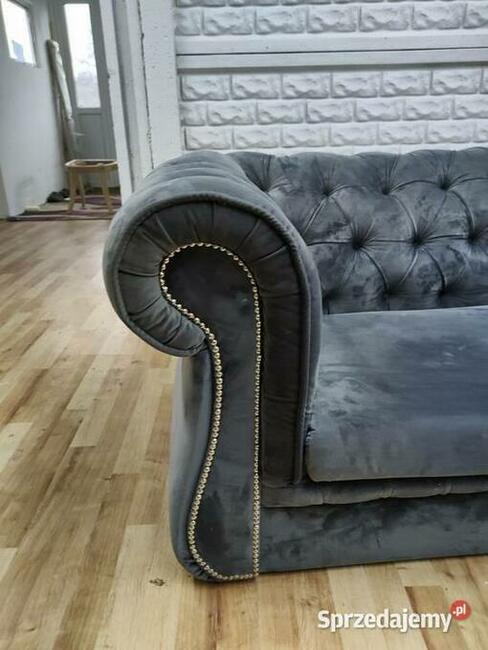 Narożnik glamour 220x300 chesterfield głeboki pik