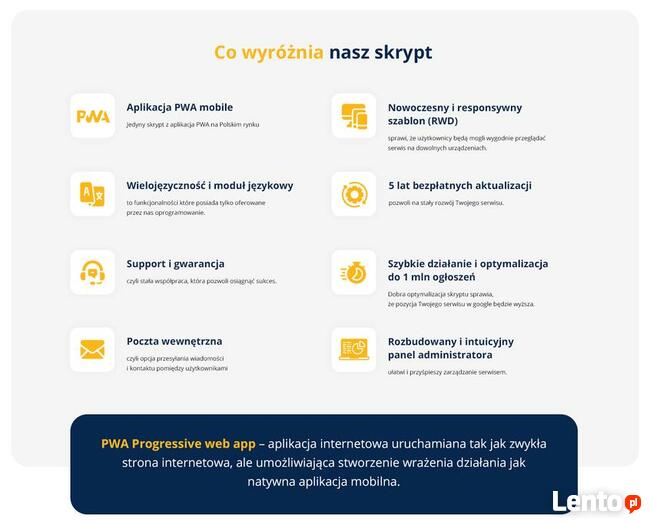 Gotowy portal Ogłoszeń z aplikacją mobilną - jak OLX | FV