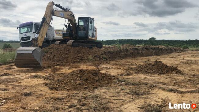 Prace ziemne, wynajem koparek, transport ciężarowy., inne