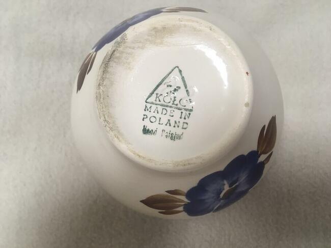 PRL wazon wazonik Koło Fajans amfora niski