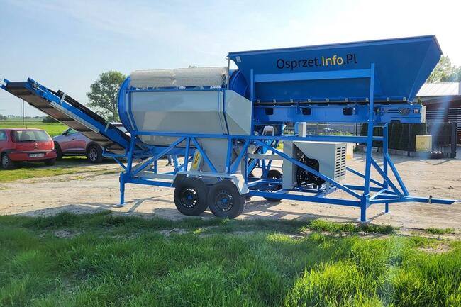 Mobilny przesiewacz do ziemi, bębnowy – napęd spalinowy - si